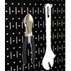 image:imageWall Control 30WGL200GVB Galvanized Steel Pegboard Tool Organizer GalvBlackBlack Pegboard with White Accessories