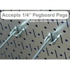 image:imageWall Control Pegboard 32in x 16in Blue Metal Pegboard Tool Board PanelGray