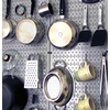 image:imageWall Control Pegboard 32in x 16in Blue Metal Pegboard Tool Board PanelGray