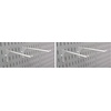 image:imageWall Control 9in Reach Extended Hook Pair  Slotted Metal Pegboard Hooks Pegboard and Slotted Tool Board  BlackWhite