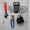 image:imageWall Control Blue Medium Slotted Storage Hooks  Rust Resistant Metal Hooks for Garage Kitchen and Home Storage  4 PackWhite