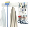 image:imageWall Control Laundry Room Organizer Wall Mounted Laundry Room Storage and Organization Standard Kit White Wallboard and Blue AccessoriesWhiteWhite