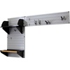 image:imageWall Control Pegboard Garden Supplies Storage and Organization Garden Tool Organizer Kit with Gray Pegboard and White AccessoriesGray Pegboard Black Accessories