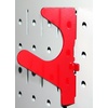 image:imageWall Control Slanted UHook Accessory U Shaped Slotted Metal Pegboard Hook Pegboard and Slotted Tool Board  Red
